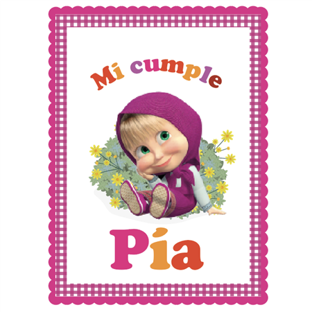 Carpita cartel Masha y el Oso 2u Pers