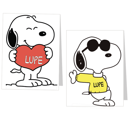 Carpita cartel Snoopy 2u Pers