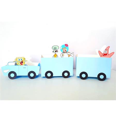 Bowls auto y carros Bob esponja x3