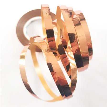 Cinta para globos metalizada rose gold 10mt