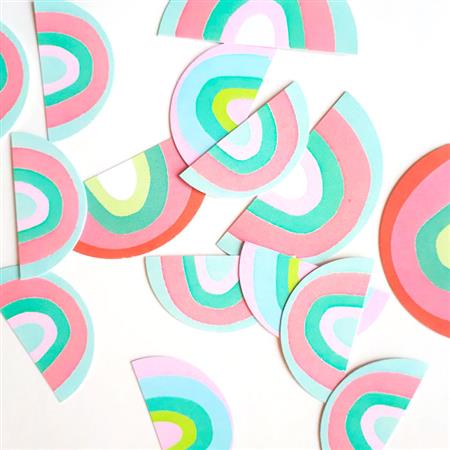 Confetti formitas pastel rainbow 20u