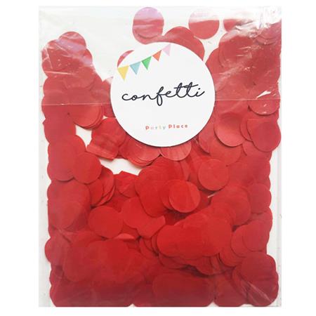 Confetti tissue rojo