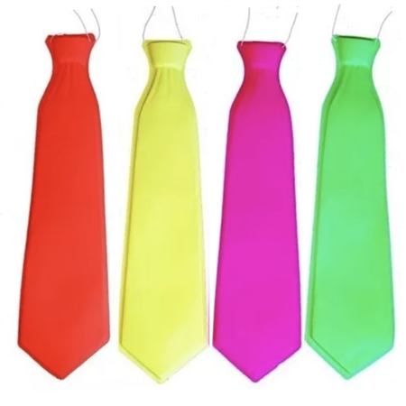 Corbata plastica Neon/Fluo