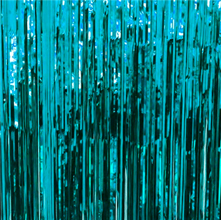Cortina metalizada aqua