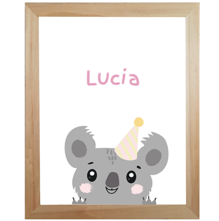 Cuadro de álamo natural Koala Pers