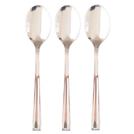 Cubierto plástico. Cuchara chica plateada (de té) 6u