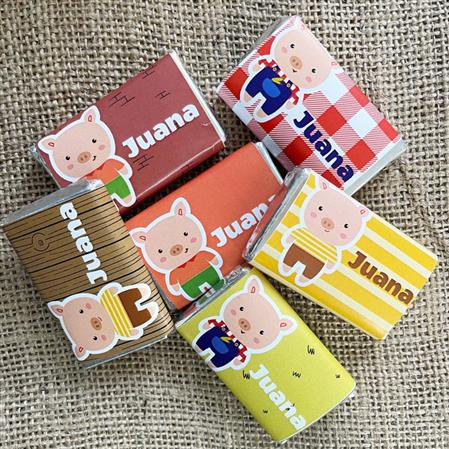 Chocolatines Los tres chanchitos 20u Pers