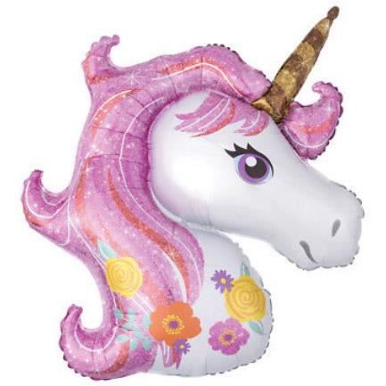 Globo Unicornio lila (cabeza) 25cm