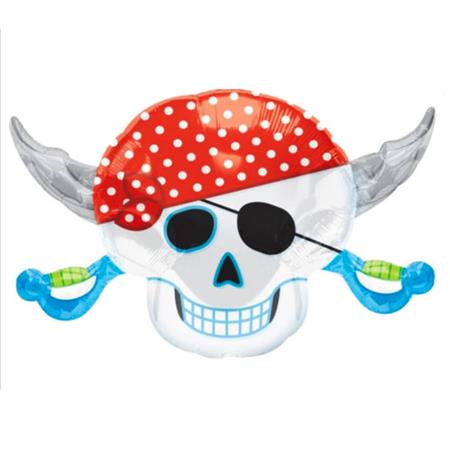 Globo Calavera Pirata 60cm