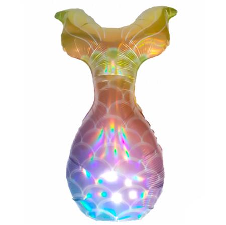 Globo Cola de Sirena tornasol 82cm
