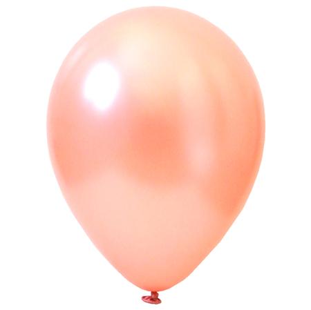 Globos lisos satinados rose gold 10u
