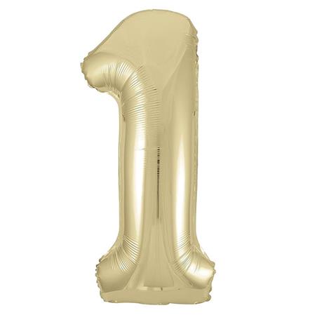Globo Nro. mediano Oro blanco 36cm