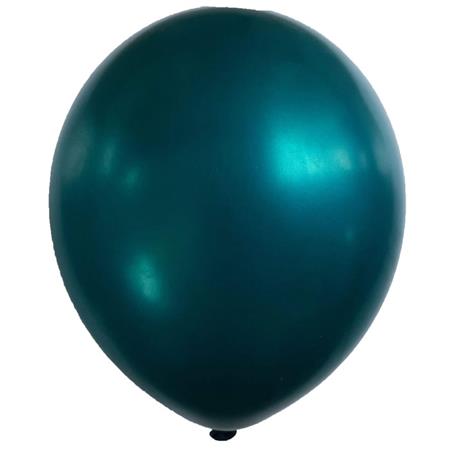 Globos lisos satinados verde az. 10u