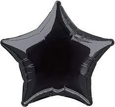 Globo estrella negro 45cm