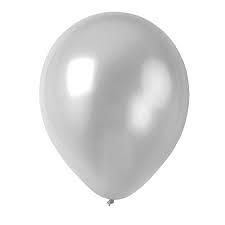 Globos lisos satinados grises 10u