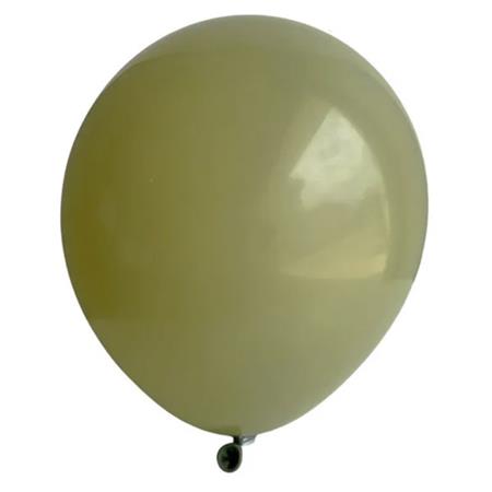 Globos lisos R9 verde oliva 10u