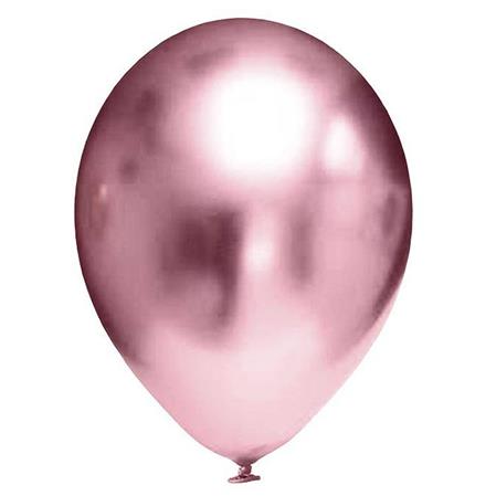 Globos lisos chrome fucsia 6u