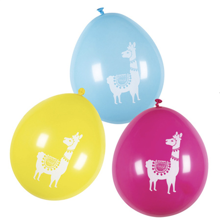 Globos llamas colores surtidos 6u