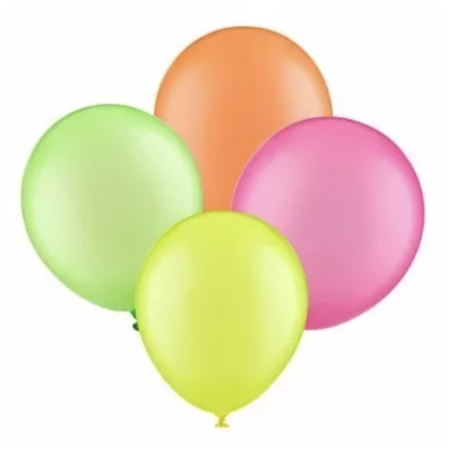 Globos lisos Neon Fluo 10u