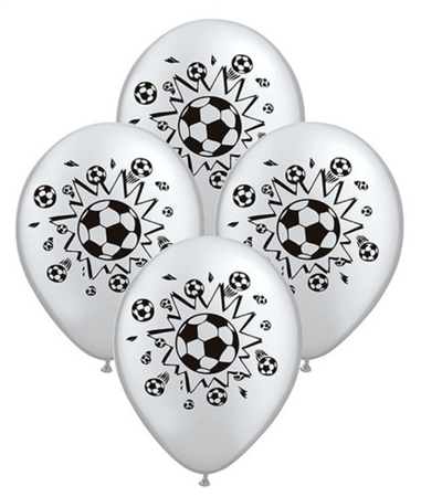Globos estampa pelotas de futbol 12u
