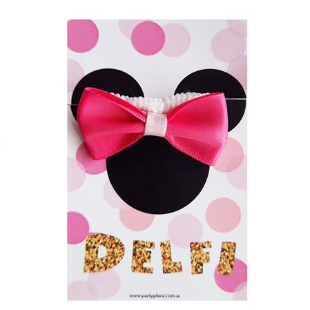 Gomita de pelo Set Minnie oro 6u Pers