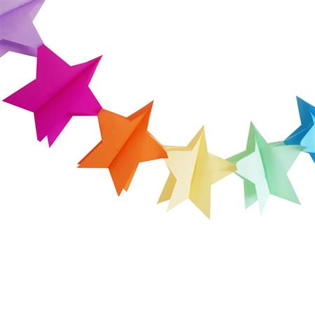 Guirnalda estrellas multicolor