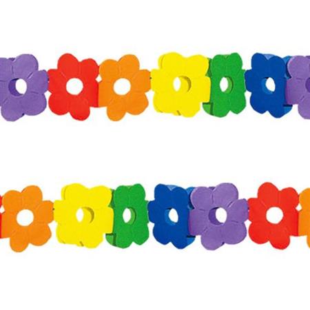 Guirnalda de flor multicolor 2mts