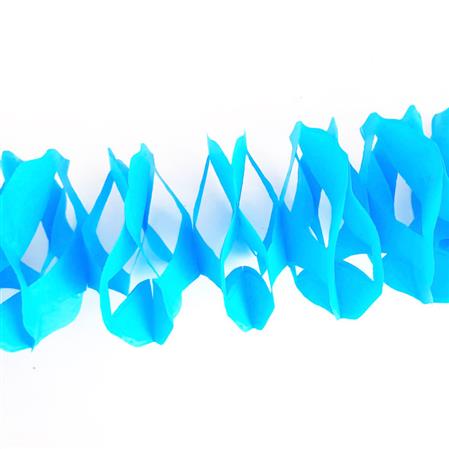 Guirnalda de papel redonda celeste 3u