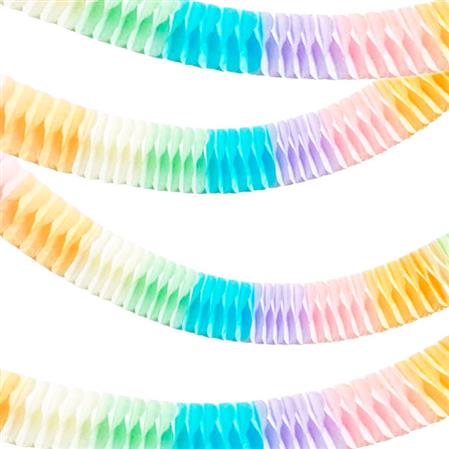 Guirnalda de papel pastel set x4u