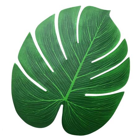 Hojas monstera grandes 4u (35cm)