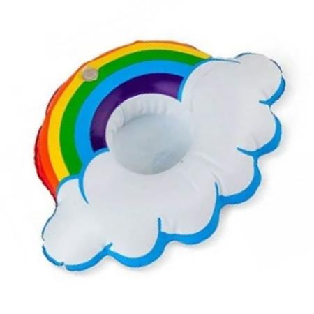 Inflable posavasos Nube y arco iris
