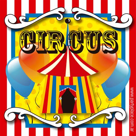 Invitación Circo 12u