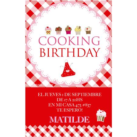 Invitación Cocineritas. Pers