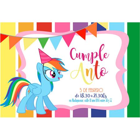 Invitacion My Little Pony Pers