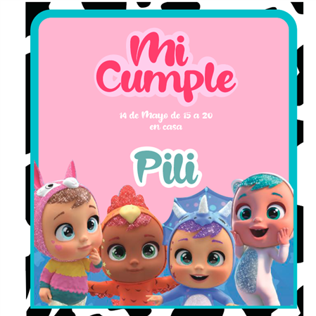 Invitación Bebes Llorones. Pers