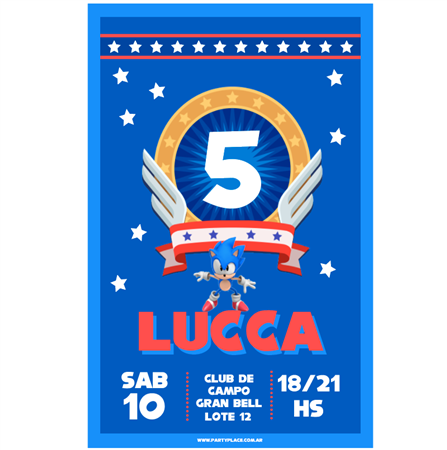 Invitación Sonic Pers