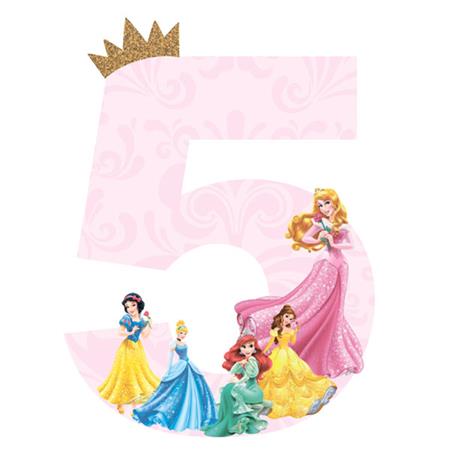 Letra o Nro. para decorar Princesas