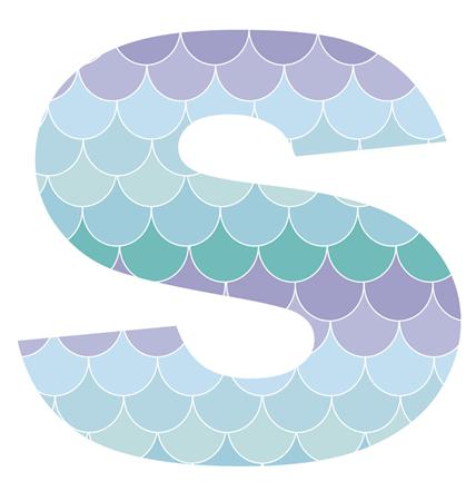 Letra o Nro. para decorar Sirena