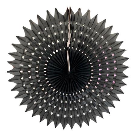 Roseta medallon calado negro 50cm
