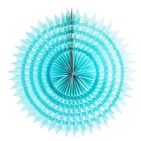 Roseta medallon calado aqua verde agua 50cm