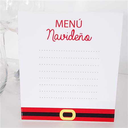 Carpita reversible de menú navideño 2u