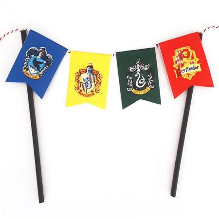 Mini banderín torta Harry Potter