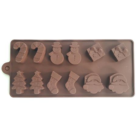 Molde silicona mix Navidad 6 motivos