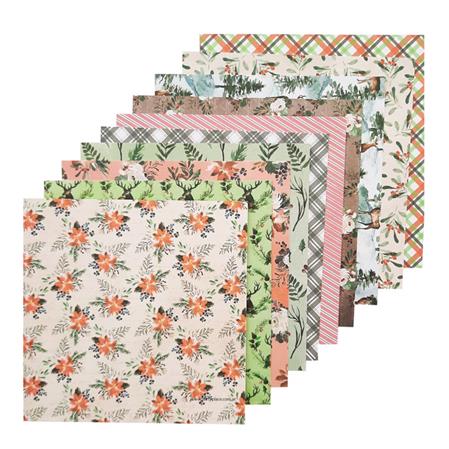 Set de hojas Scrapbooking para Fiestas 12hojas