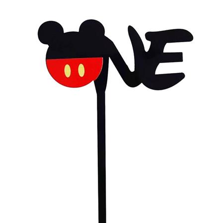 Cake Topper One Mickey Mouse. Importado