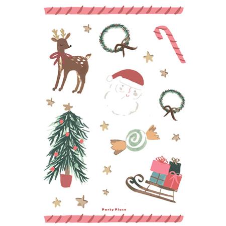 Stickers plancha Navidad Chic surtidas 1u