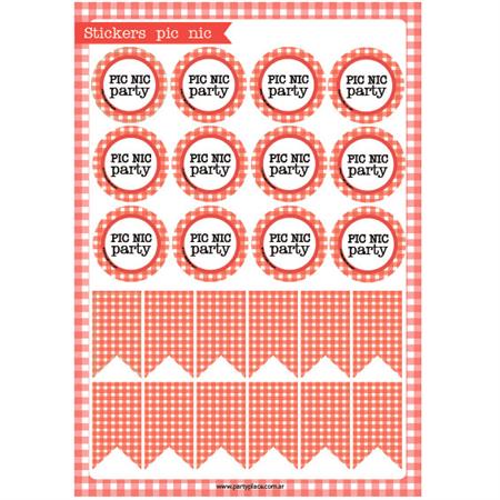 Stickers plancha Pic Nic 24s 1u