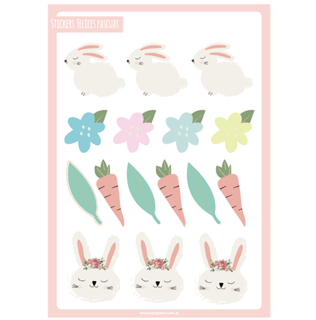 Stickers plancha Easter 12s 1u