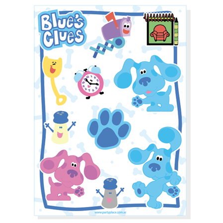 Stickers plancha Las pistas de Blue 11s 1u