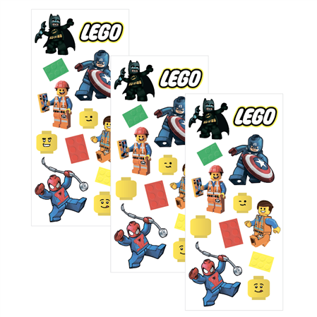 Stickers en planchitas Lego 6u